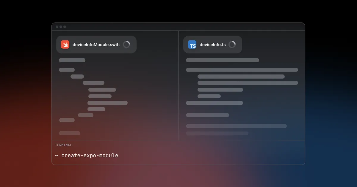 Native code in Expo SDK 56: inline modules and type generation
