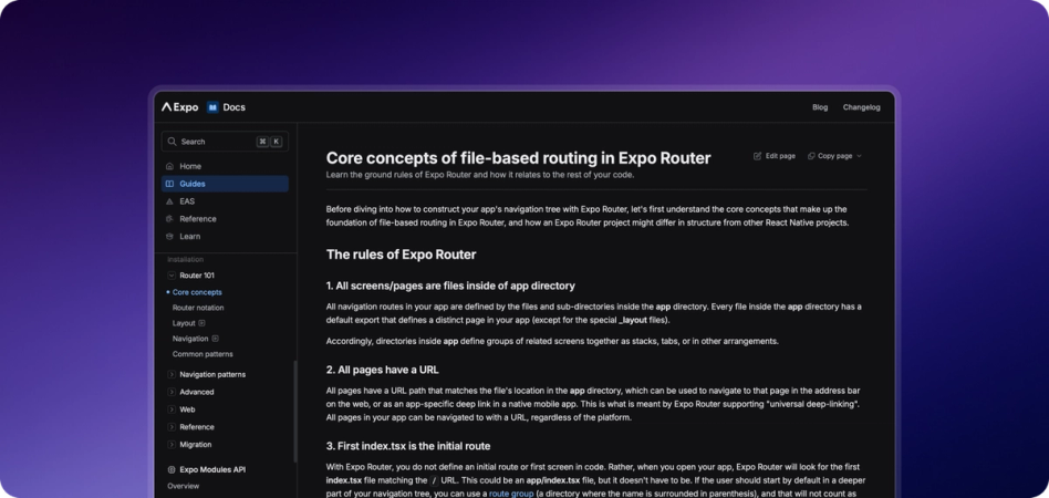 Introduction to Expo Router