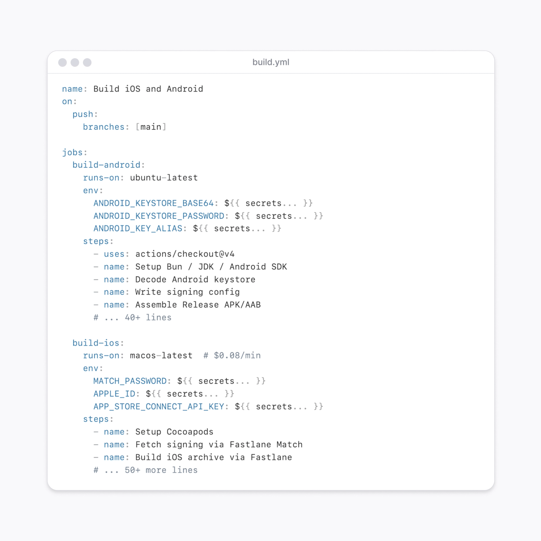 Mobile CI/CD built for React Native