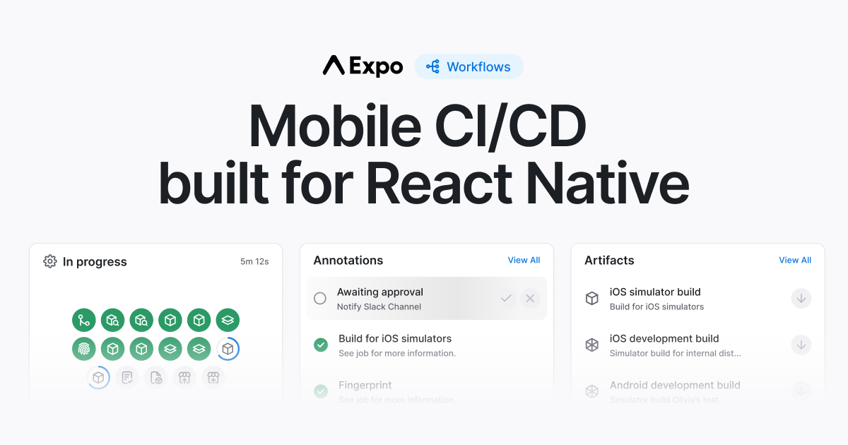 Mobile CI/CD built for React Native