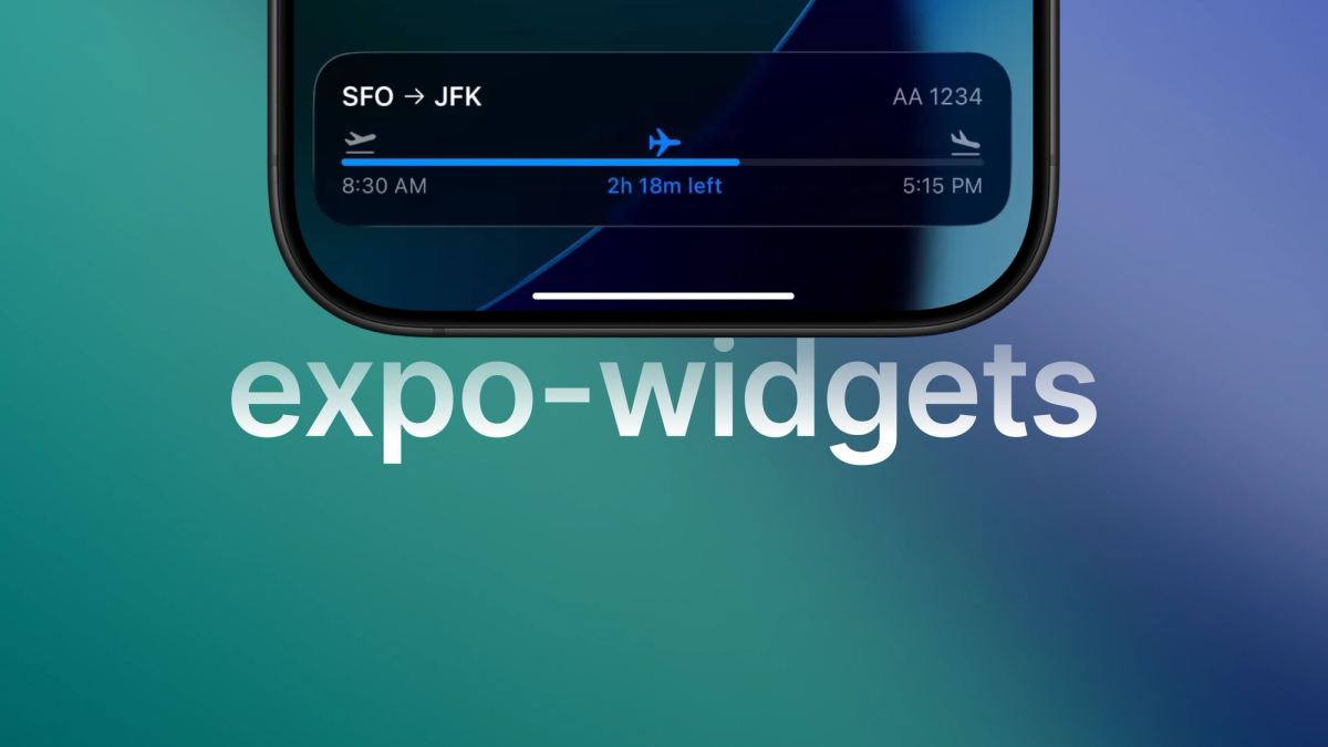 Home screen widgets and Live Activities in Expo