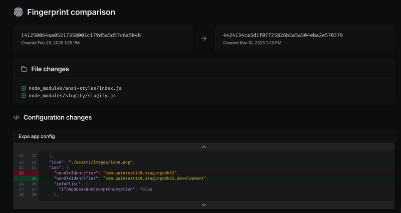Fingerprint comparison
