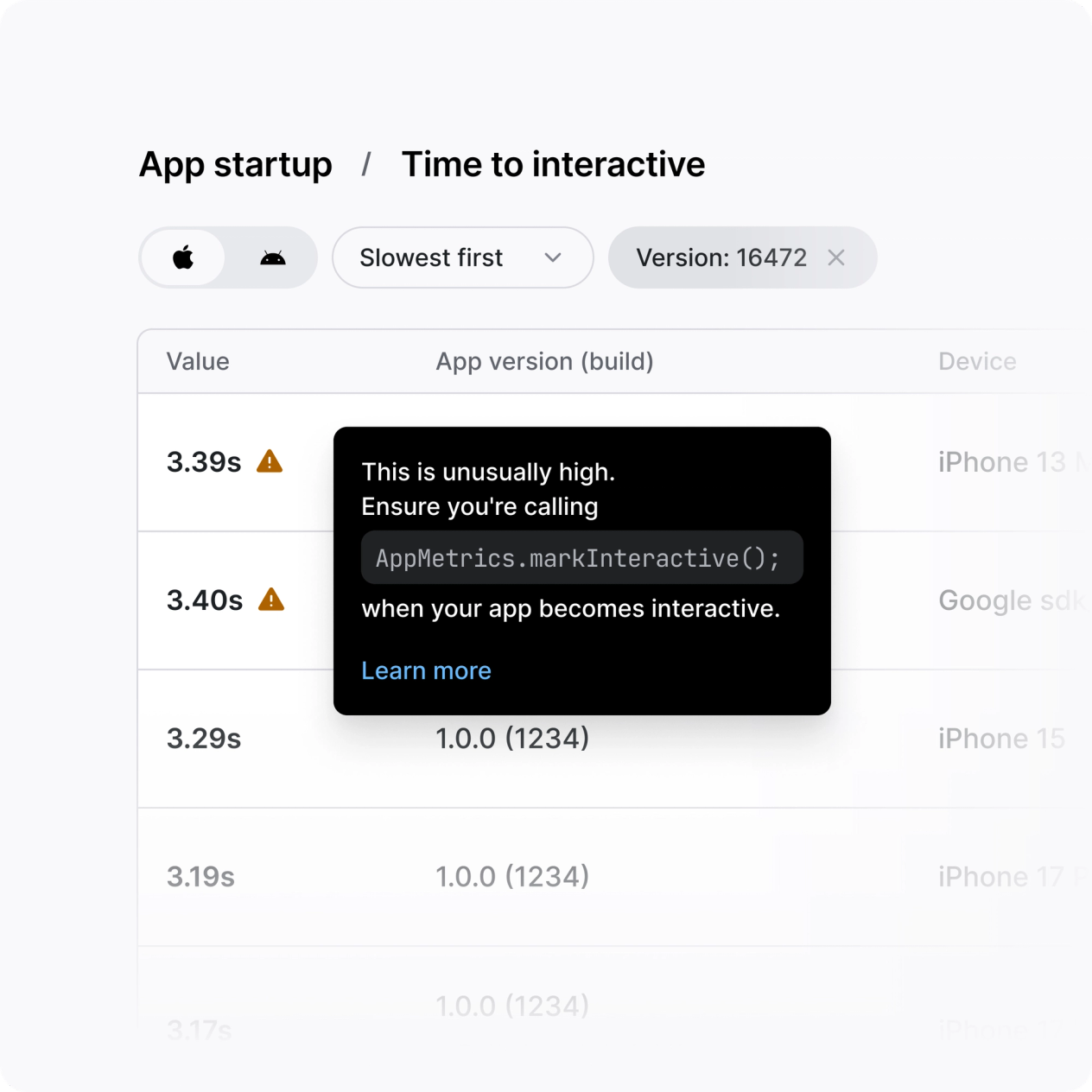 Optimize your app's startup