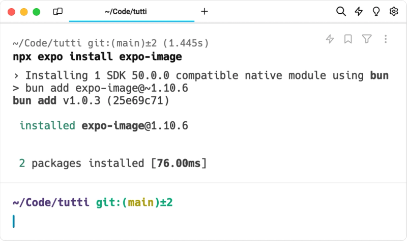 Installing Expo Image on an SDK 50 project