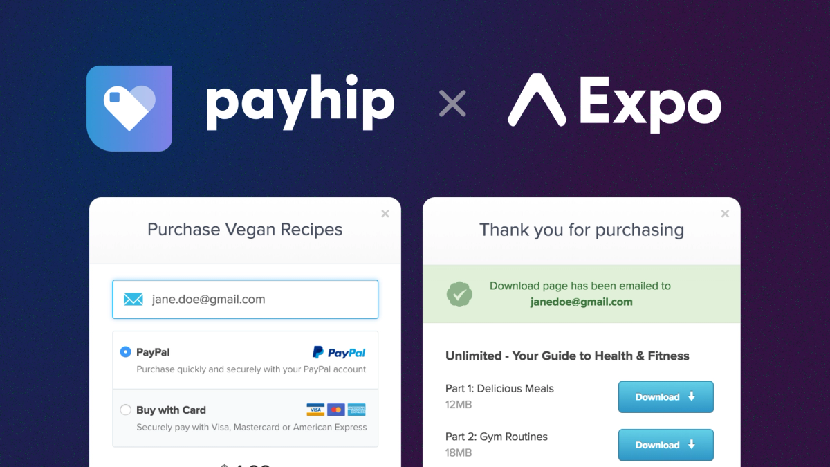 Payhip boosts seller experience with Expo-powered mobile app