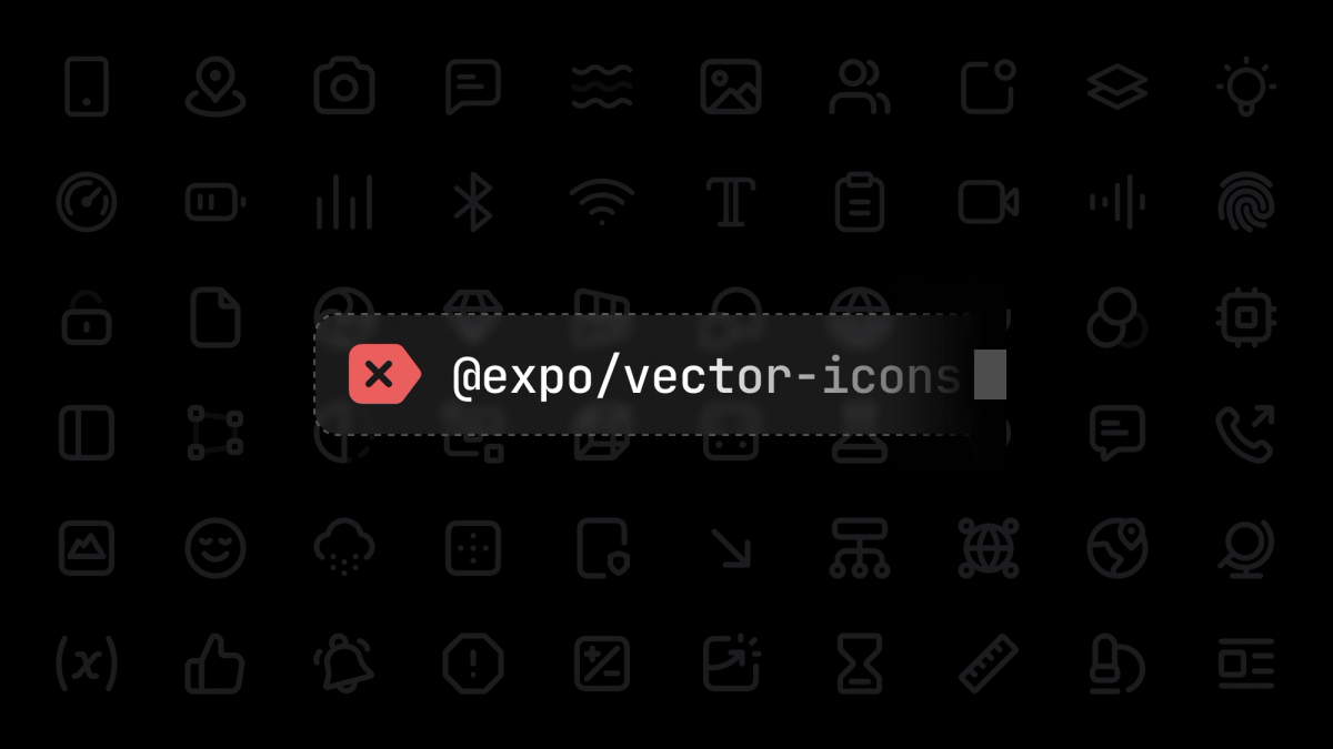 Moving away from @expo/vector-icons