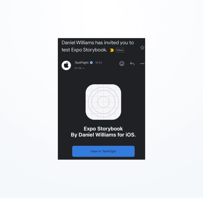 Storybook in TestFlight