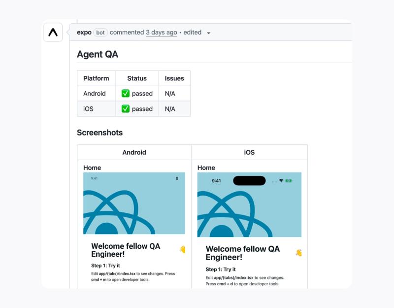 QA Agent before and after