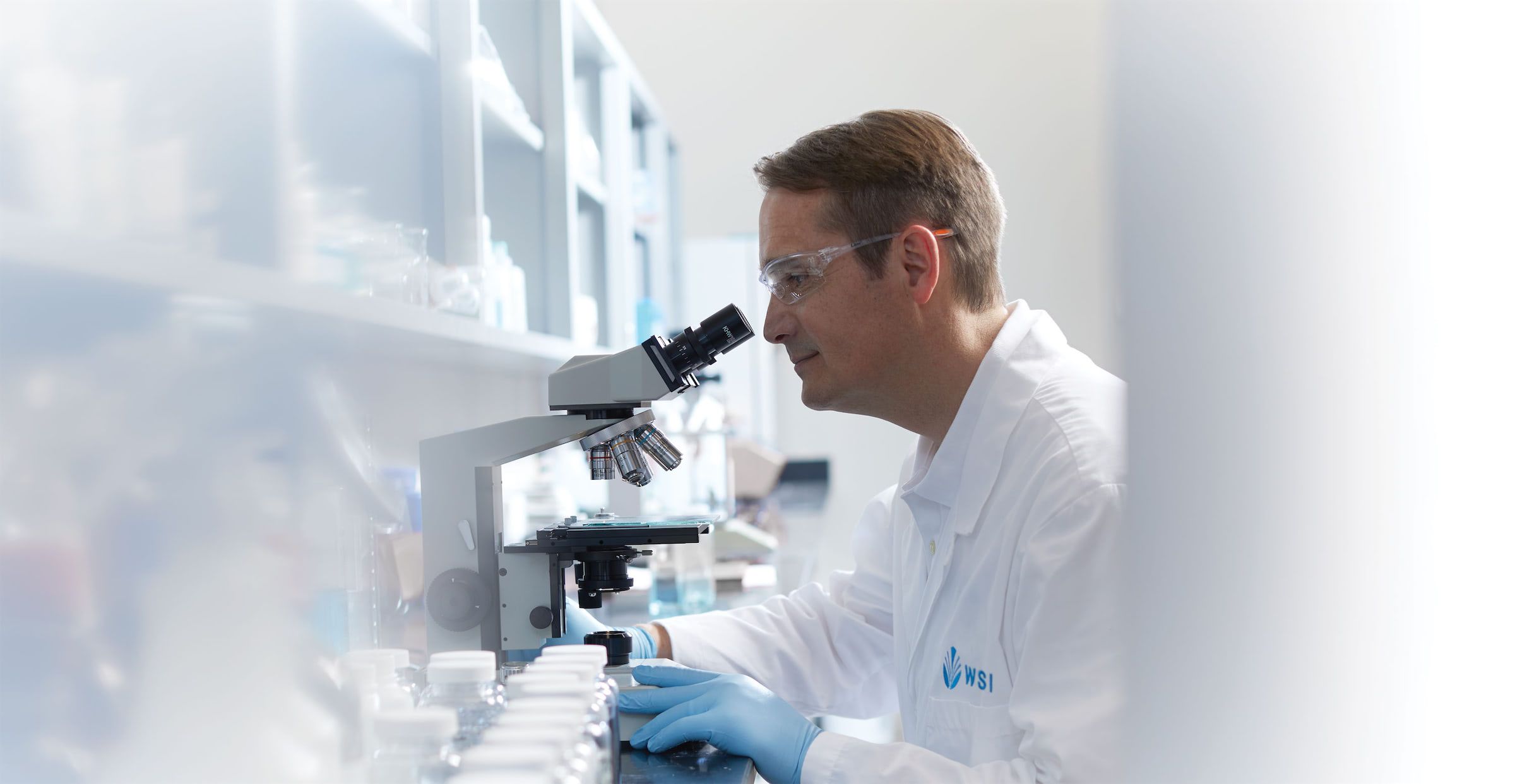 Scientist conducting research
