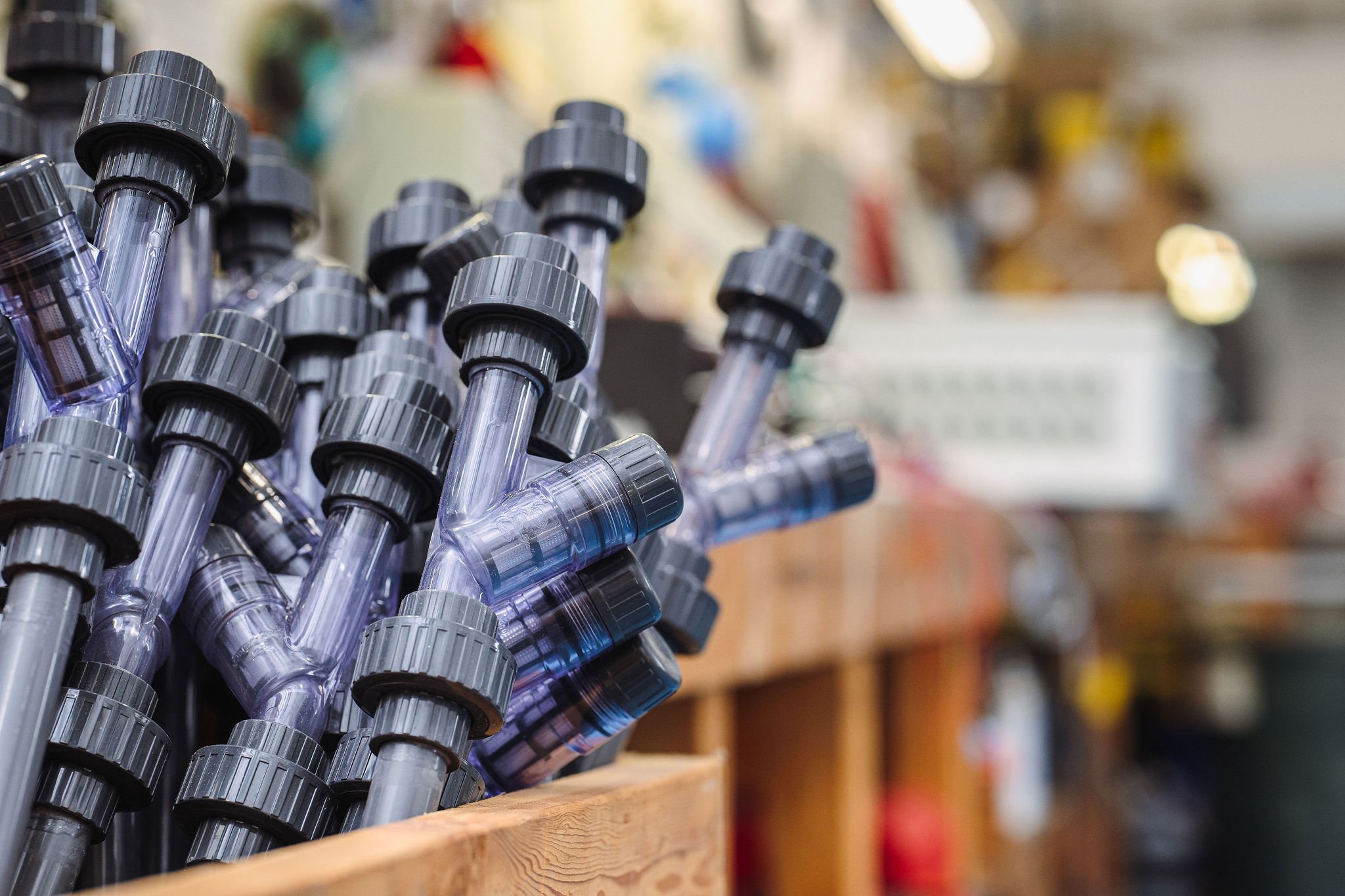 Chemical valve fittings