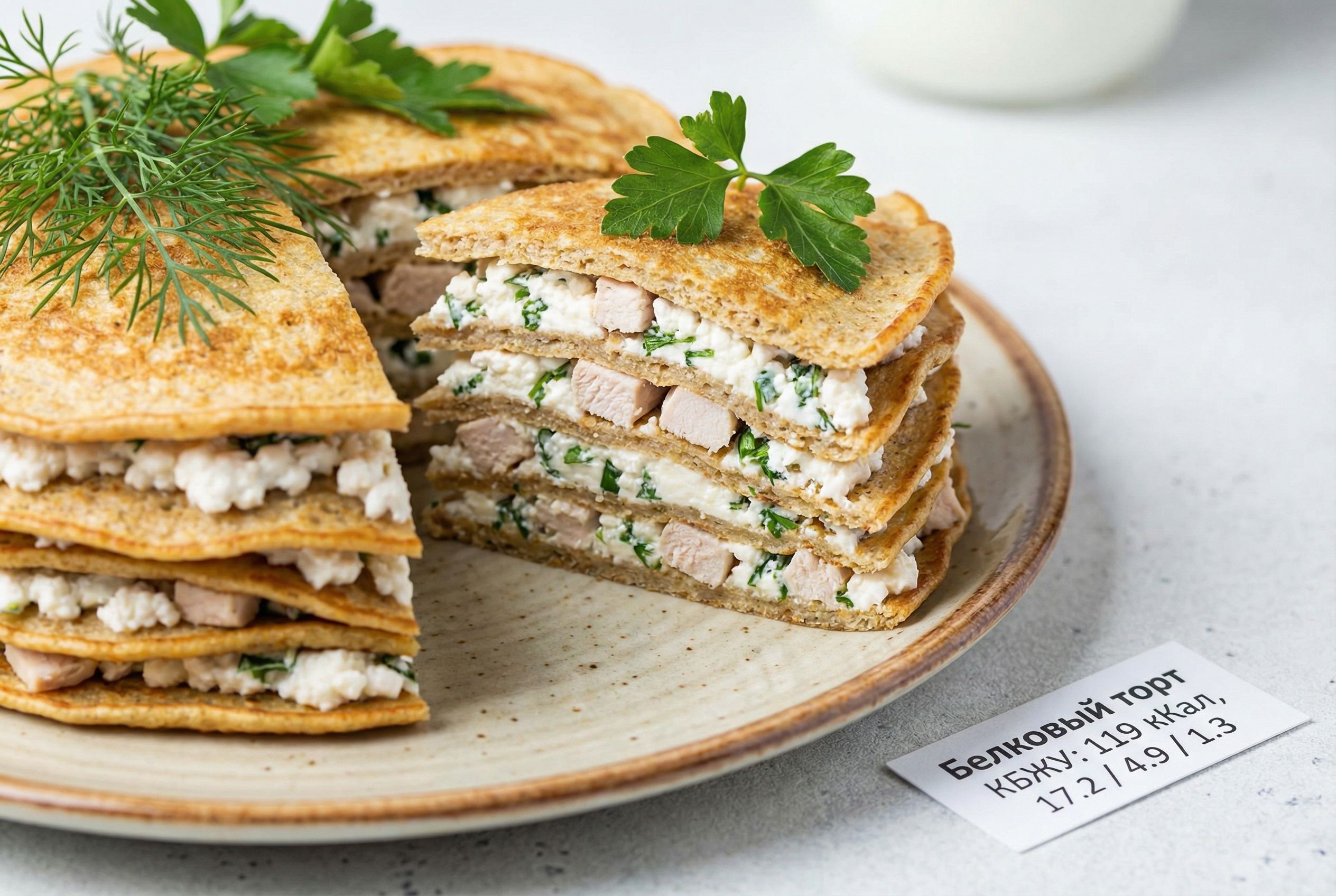 Белковый торт