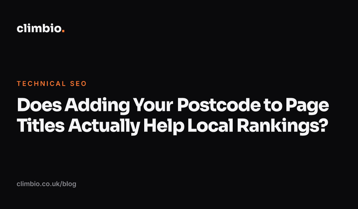 Does Adding Your Postcode to Page Titles Actually Help Local Rankings?