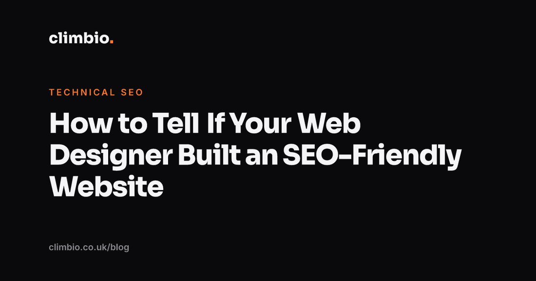 How to Tell If Your Web Designer Built an SEO-Friendly Website