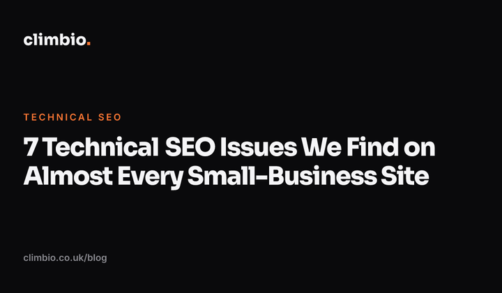 7 Technical SEO Issues We Find on Almost Every Small-Business Site