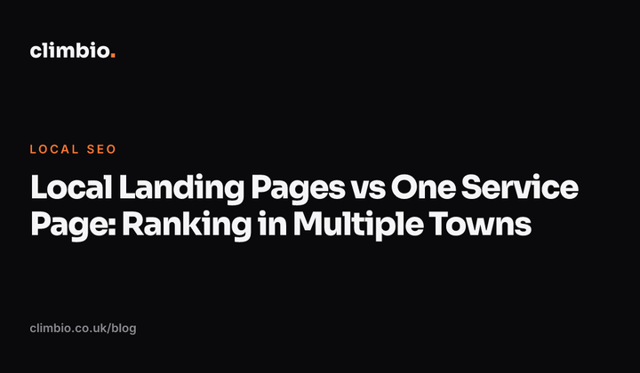 Local Landing Pages vs One Service Page: Ranking in Multiple Towns