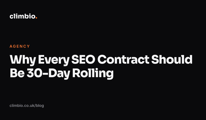 Why Every SEO Contract Should Be 30-Day Rolling