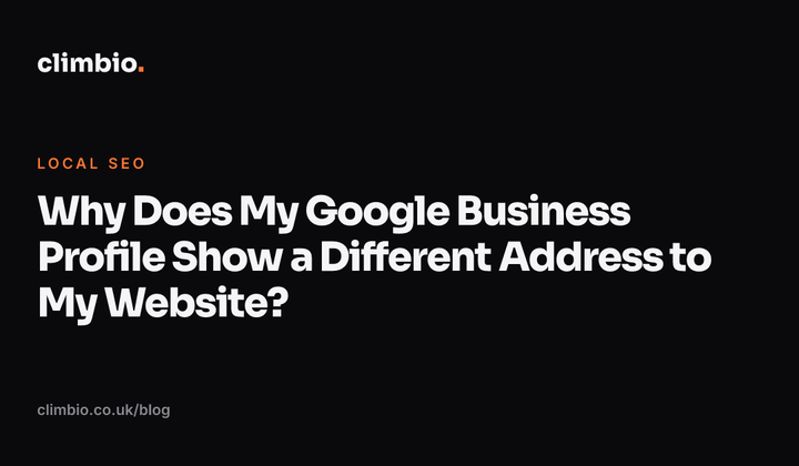 Why Does My Google Business Profile Show a Different Address to My Website?