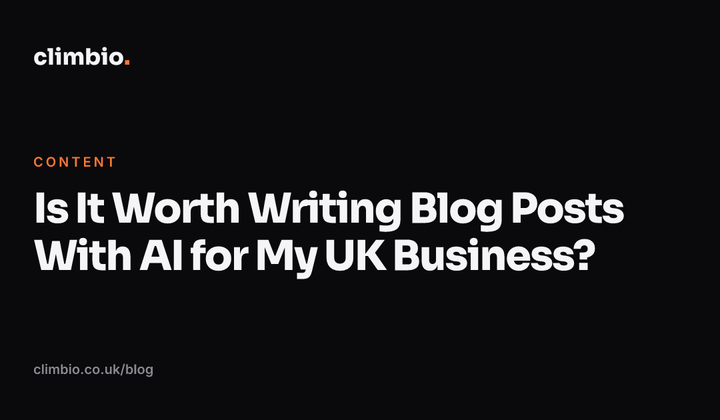 Is It Worth Writing Blog Posts With AI for My UK Business?