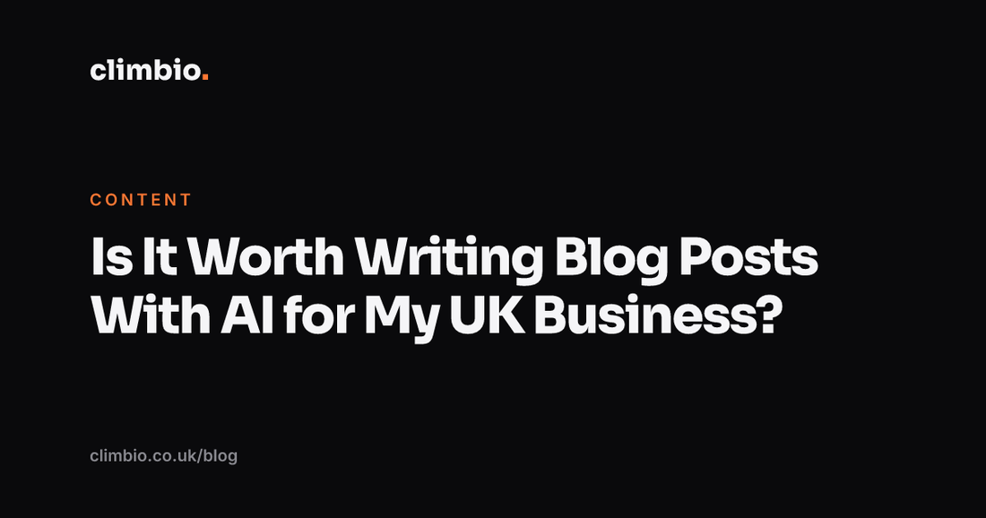 Is It Worth Writing Blog Posts With AI for My UK Business?