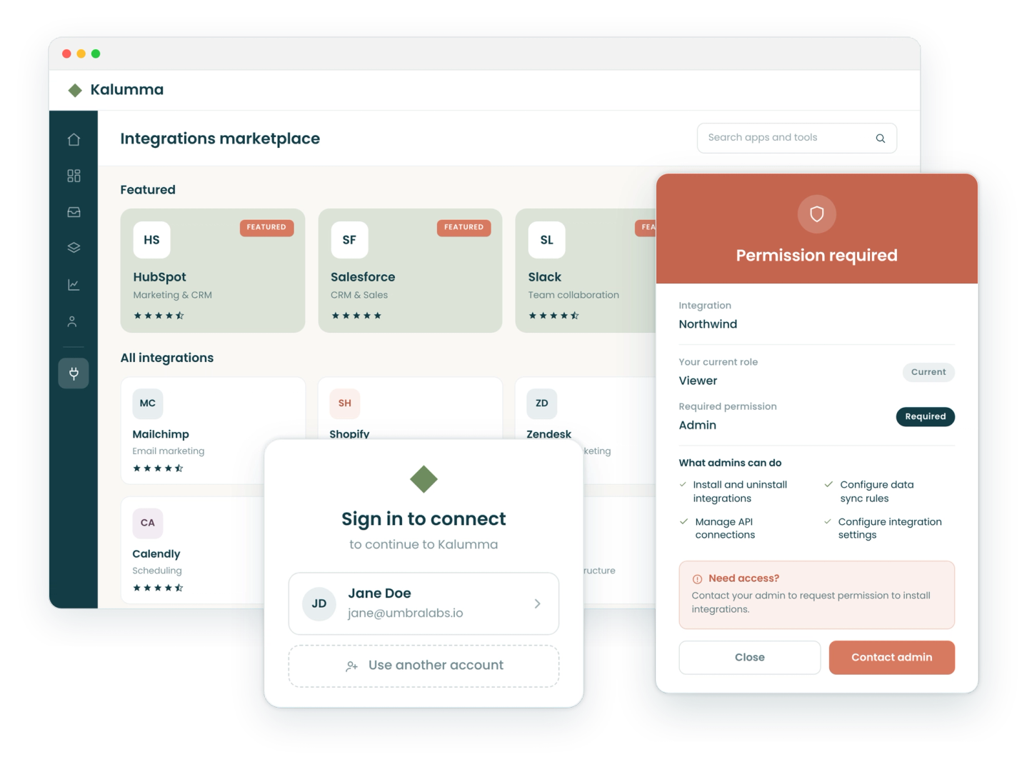 Collage of in-app product