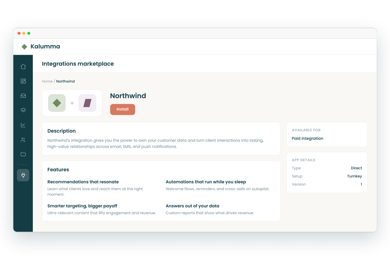 Branded Integrations Marketplace
