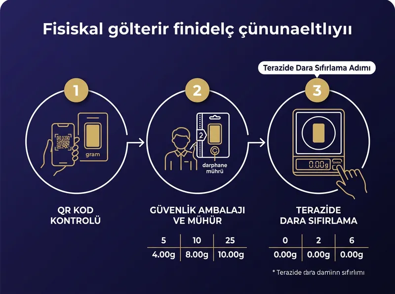 Paketli Gram Altın ve Hassas Terazi Kontrol Adımları