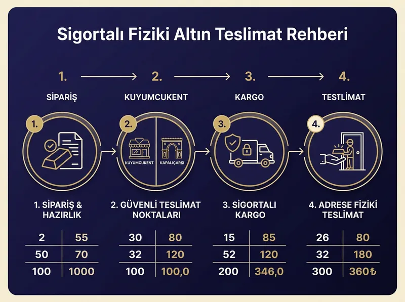 Pars Global Gold fiziki teslimat ve sigortalı kargo süreci