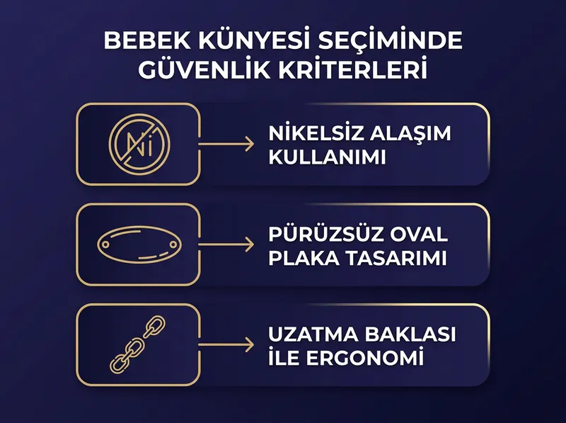 Bebek sağlığı ve kullanım kolaylığı için dikkat edilmesi gereken fiziki güvenlik kriterleri.
