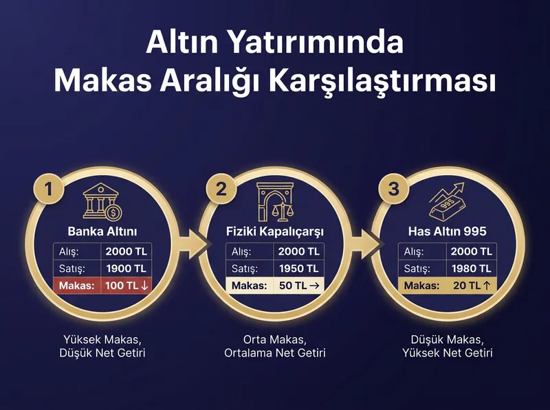 Alım-satım makas aralığının reel getiriye etkisi ve net kazanç analizi