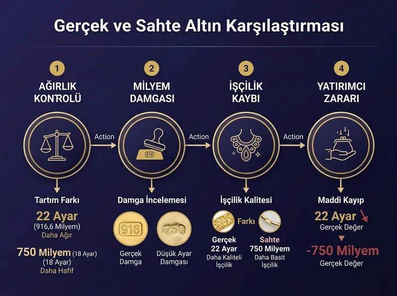 Ayar düşürme tuzağının yatırımcı hesabına yansıyan maddi zararını ve saflık derecesi farklarını adım adım açıklar.