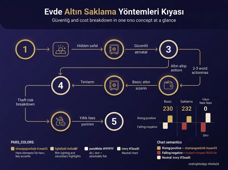 Evde altın saklamanın avantaj ve gizli risk haritası.