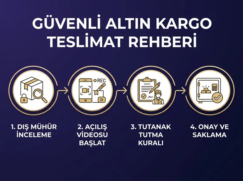 Sigortalı altın kargosu teslim alma adımları