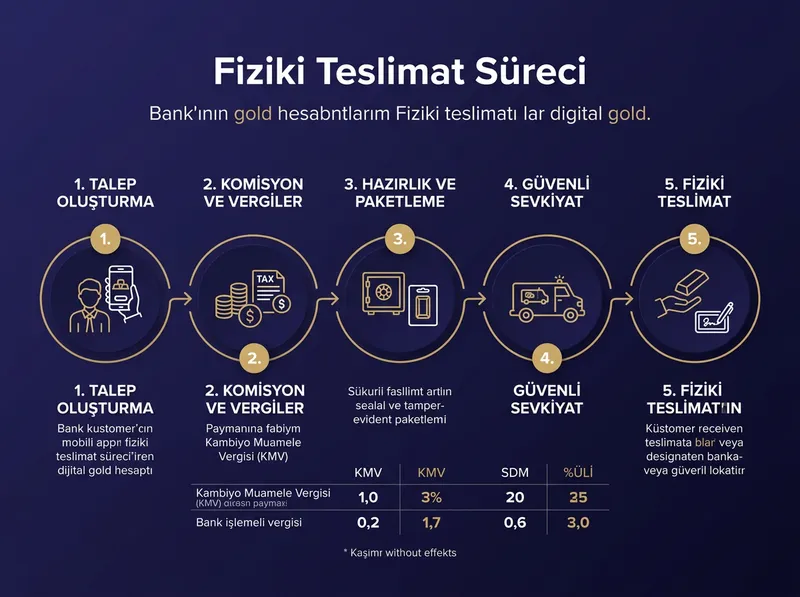Bankadaki kaydi altın hesabı ile fiziki altın birikimi arasındaki maliyet, makas ve saklama farkları.