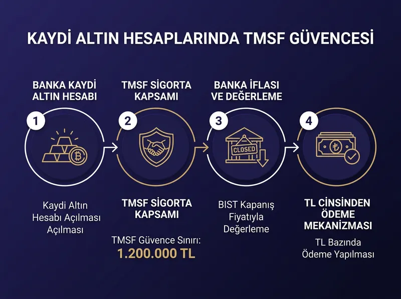 TMSF garantisinin çalışma mekanizması ve olası bir banka iflasında ödemenin TL bazında yapılış adımları.