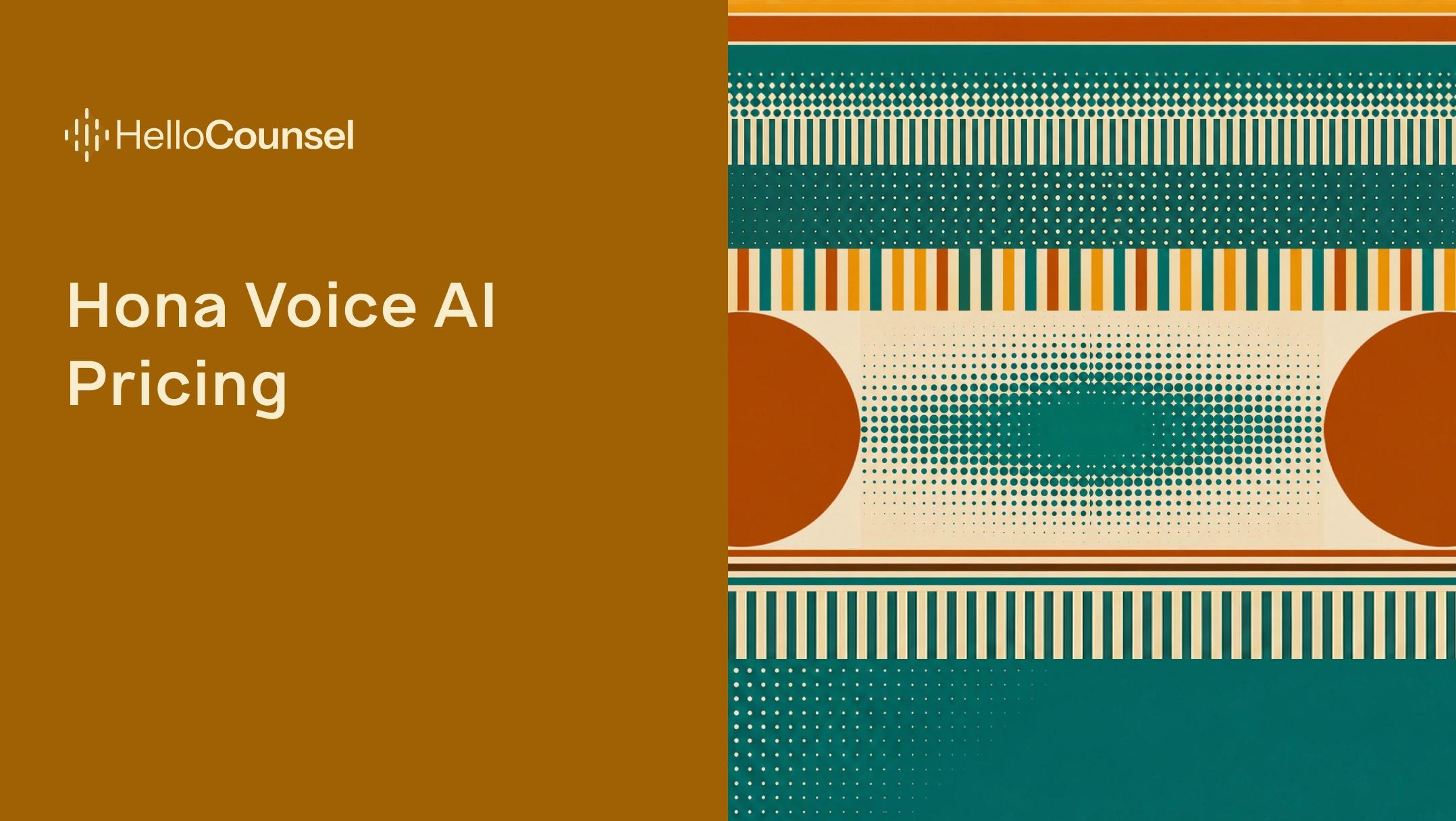 Hona Voice AI Pricing