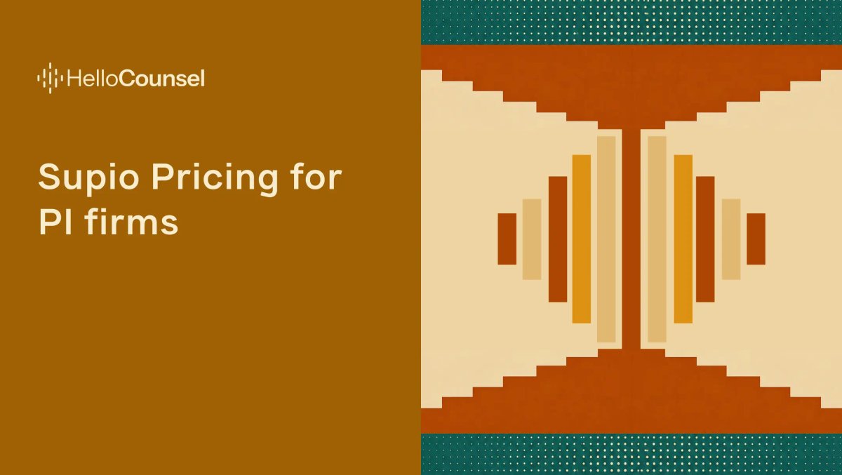 Supio Pricing