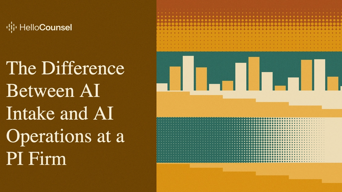 The Difference Between AI Intake and AI Operations at a PI Firm