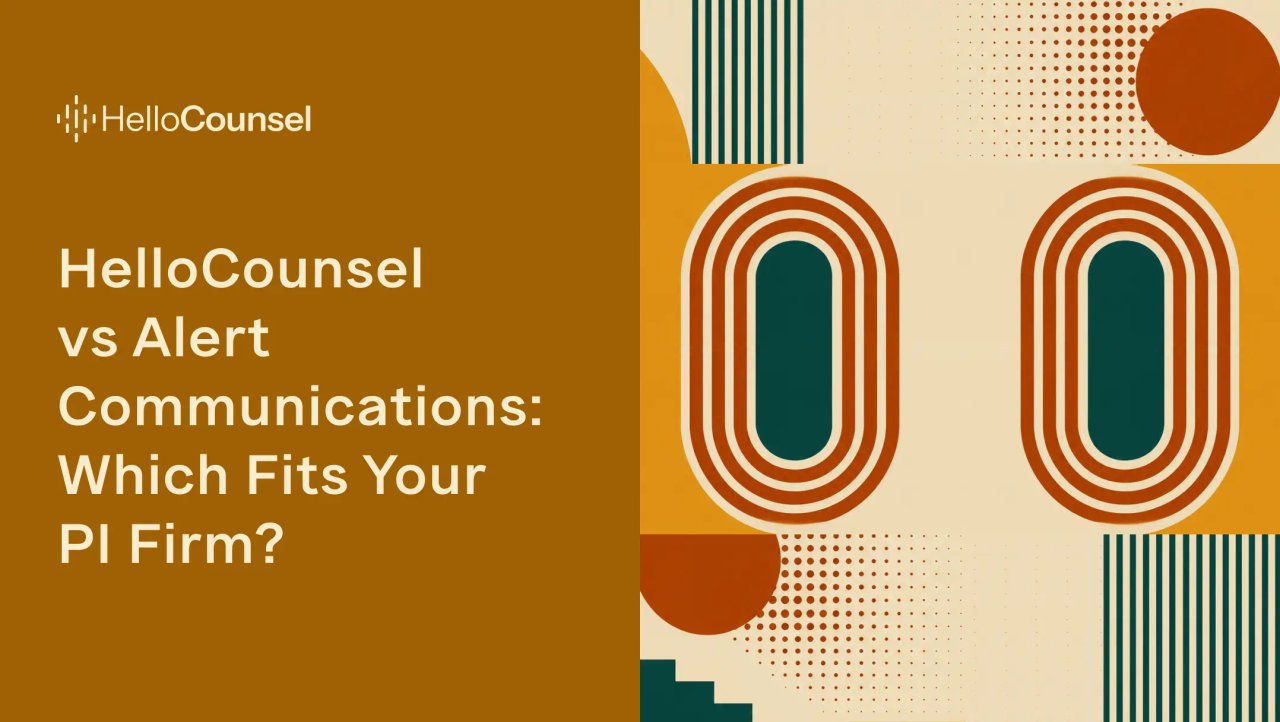 HelloCounsel vs Alert Communications: Which Fits Your PI Firm?