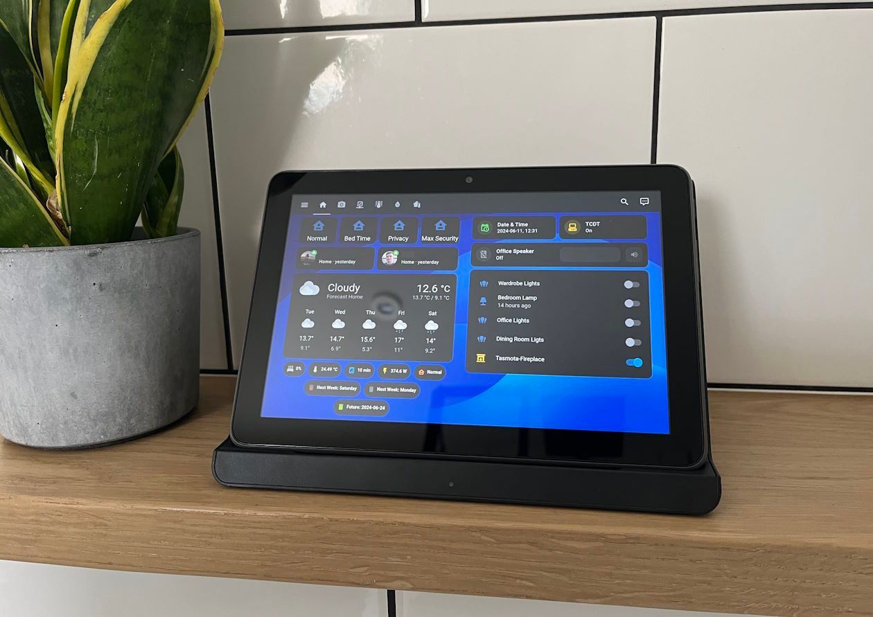  Touch screen dashboards displaying critical information and device controls. 