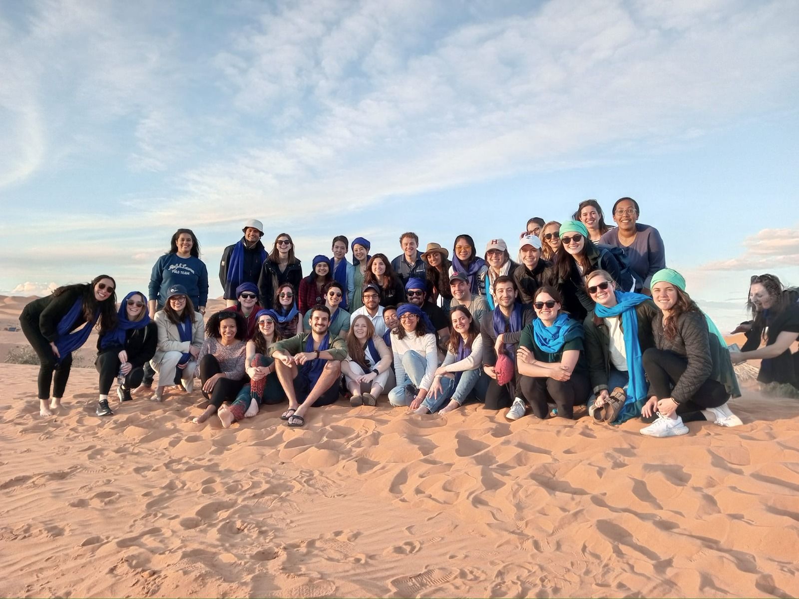 Harvard Student in the desert (and our dear GM)