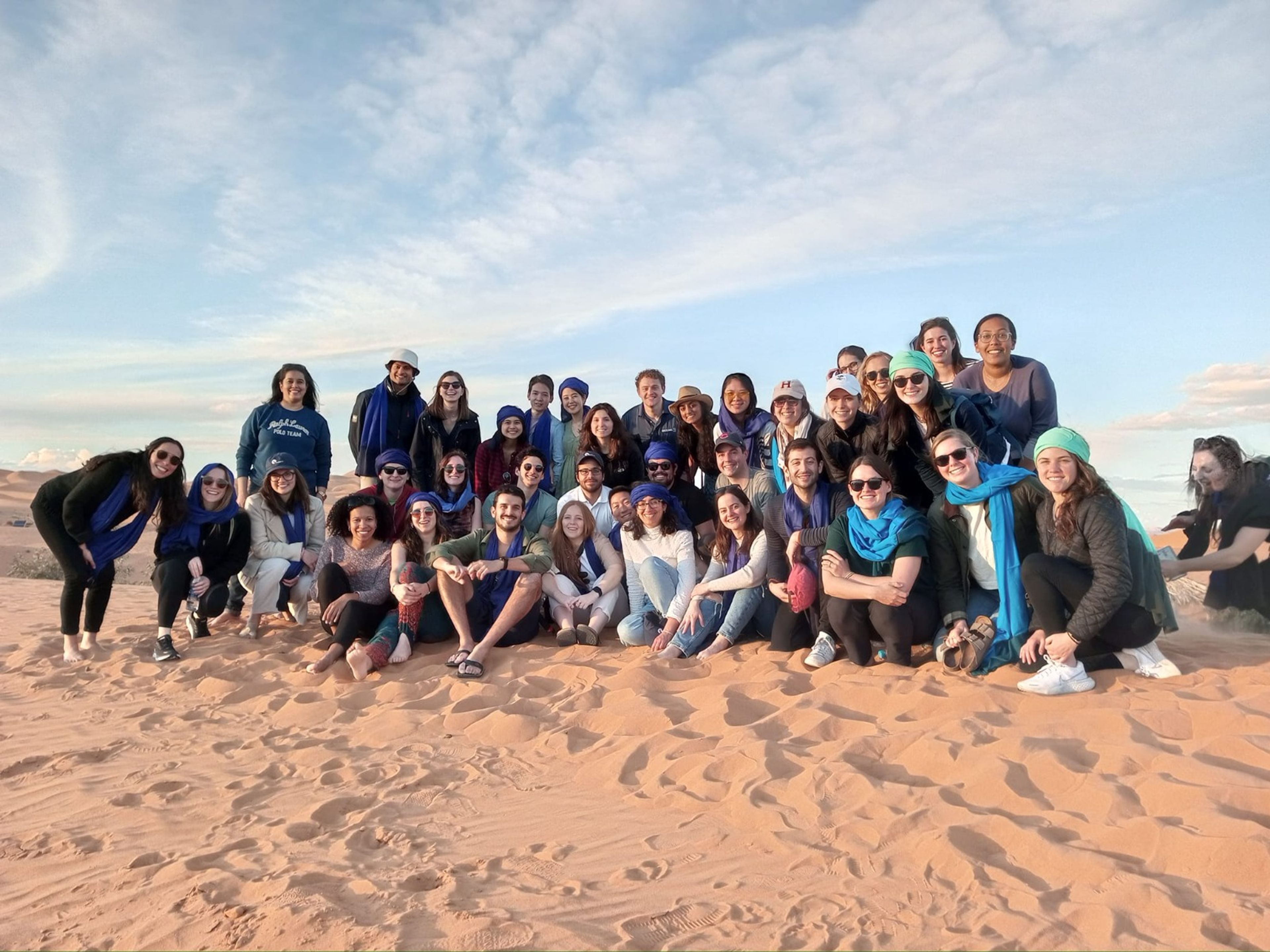 Harvard Student in the desert (and our dear GM)
