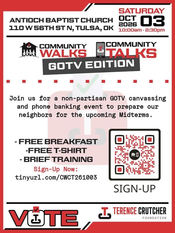 Community Walk & GOTV Day of Action flyer