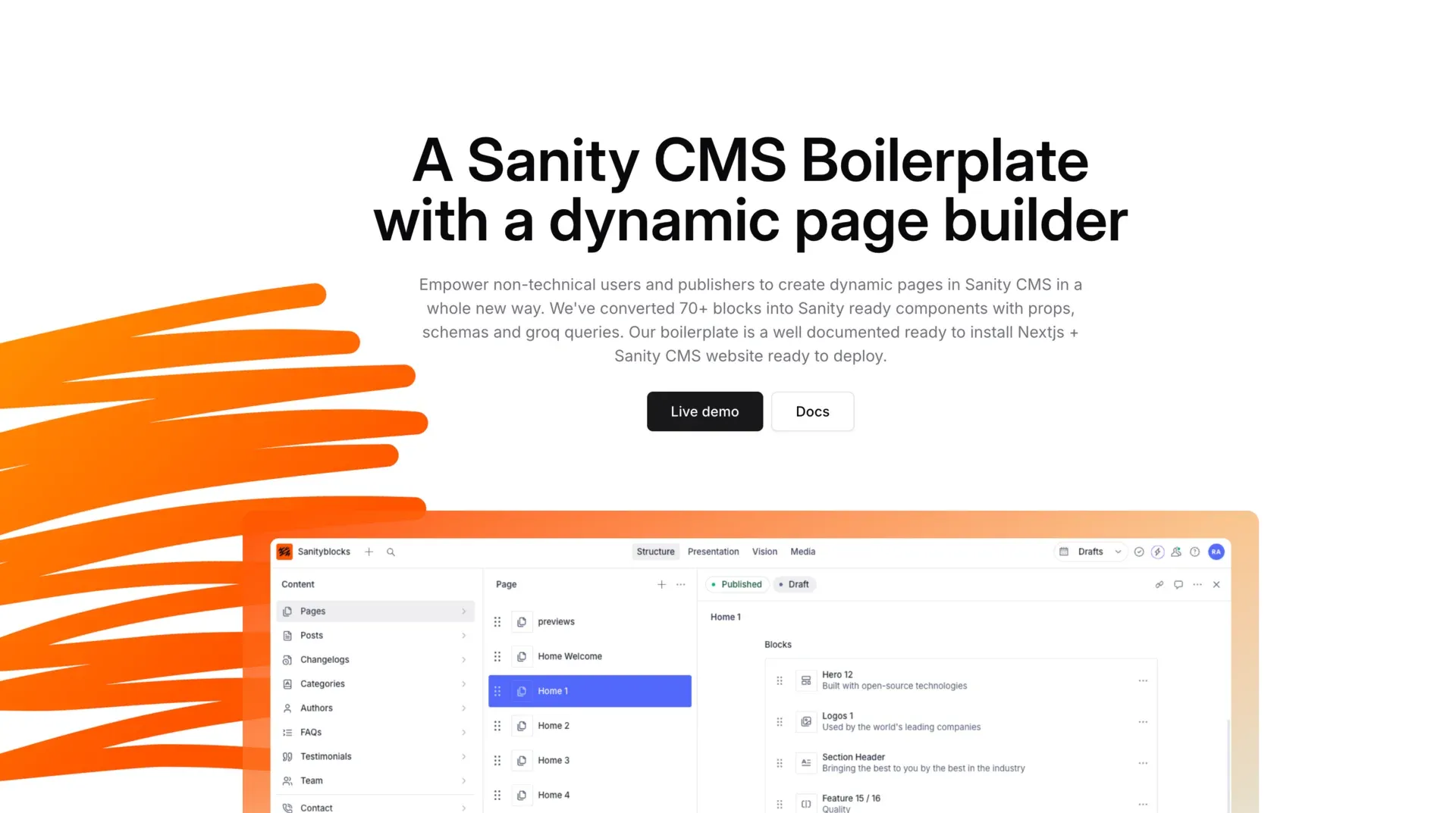 Sanity Blocks Screenshot