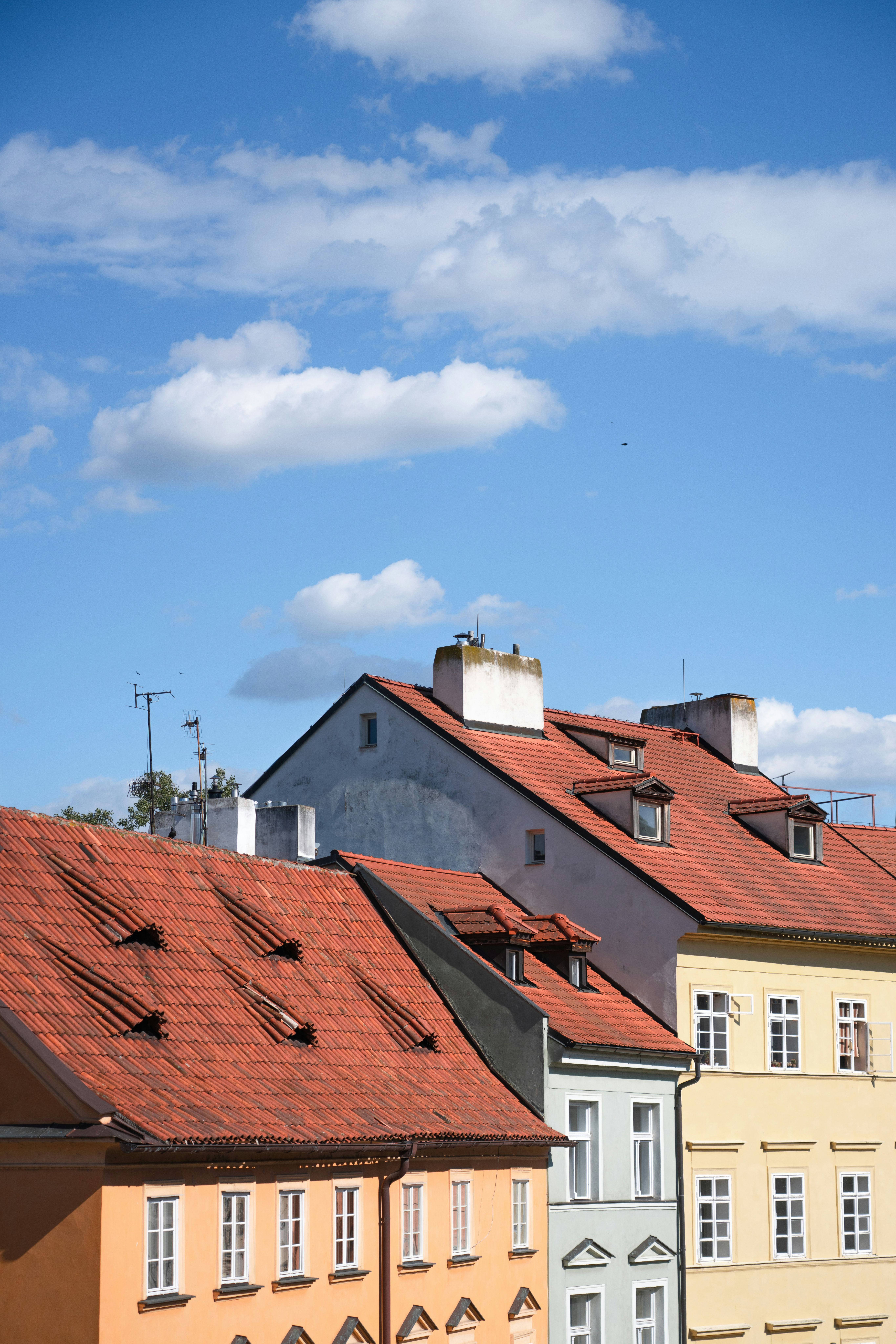 Apartment terracotta roofs