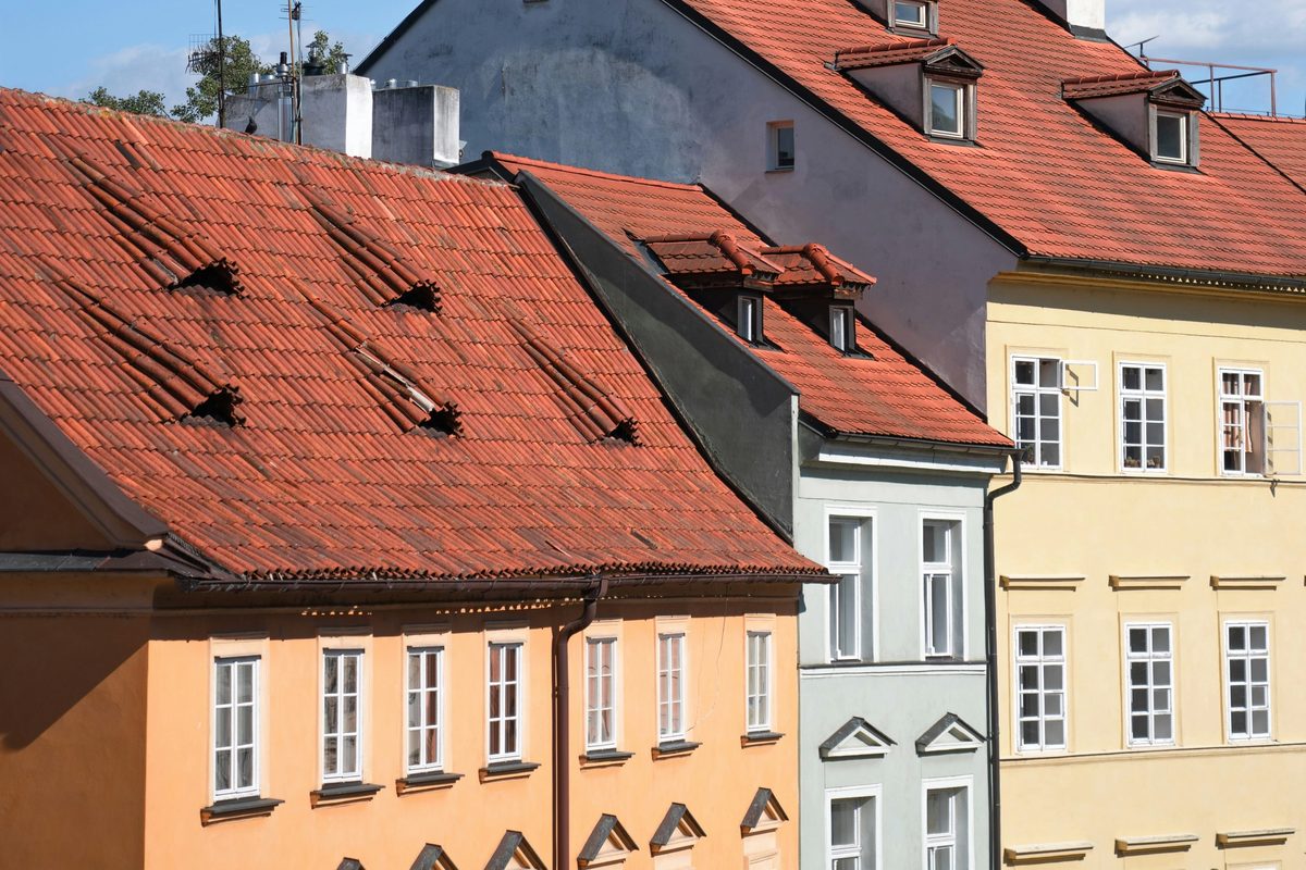 Apartment terracotta roofs