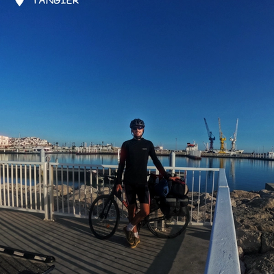 Tangier photo with my bike