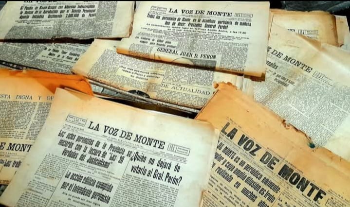 Tira histórica "La Voz de Monte" años 60
