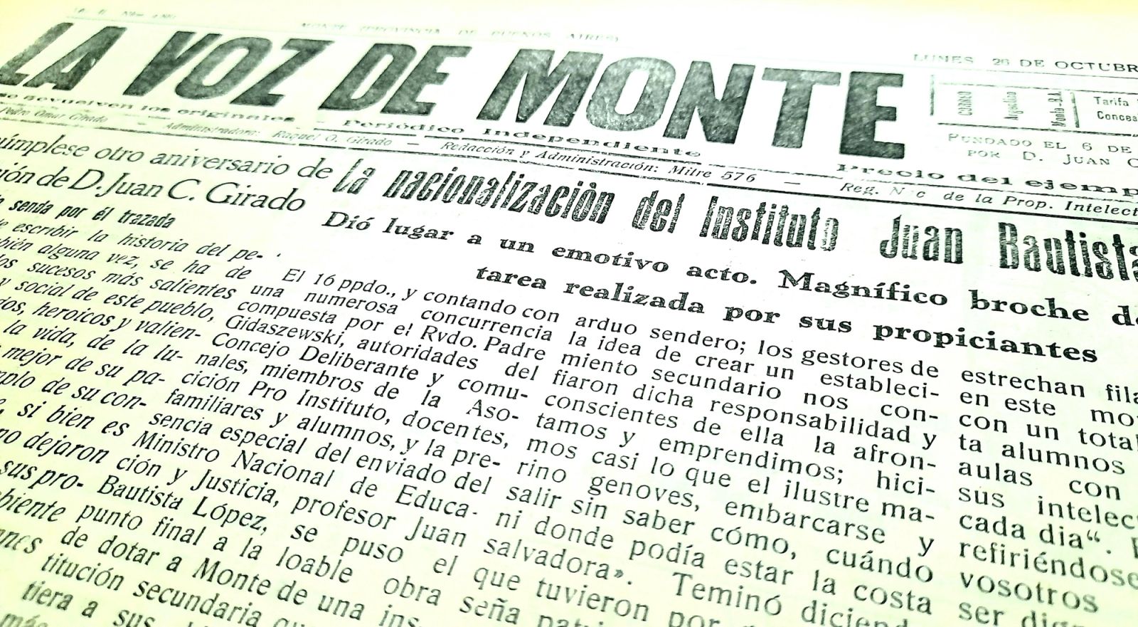 El fundador de la palabra