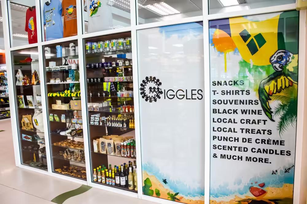 Image of Giggles Logo and their products displayed