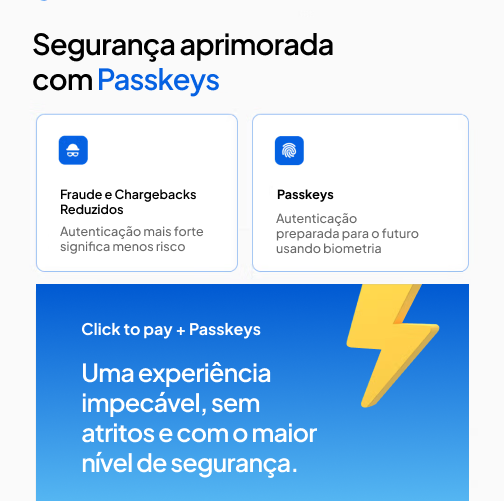 Segurança aprimorada com Passkeys